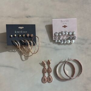 Gold and Silver Earrings Sets
